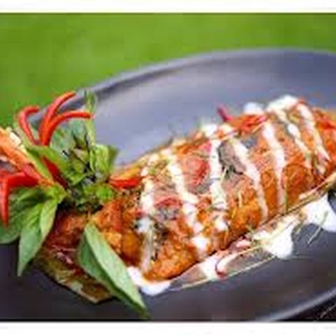 Deep Fried Fish with Panang Curry Sauce