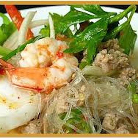 Spicy Glass Noodle Salad with Shrimp